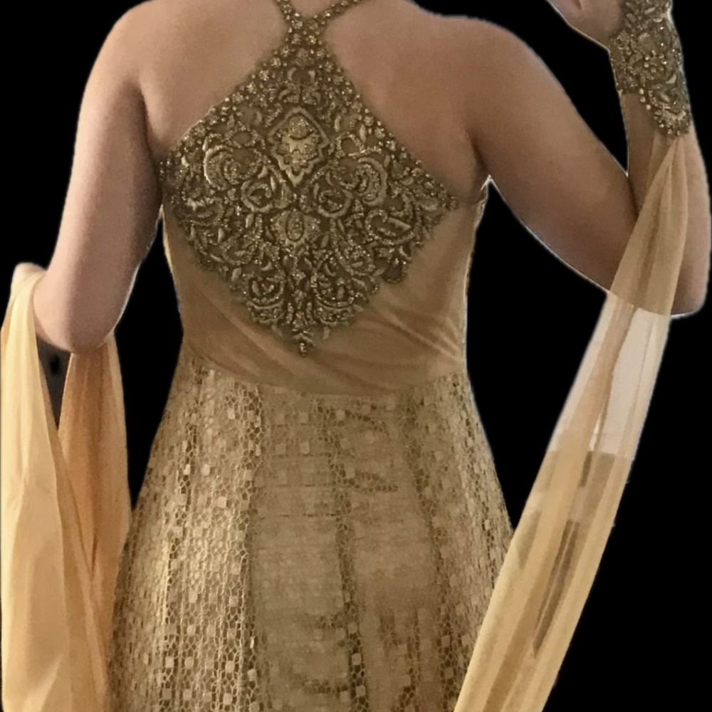 Gown Custom Made Size 2/4 - image 3